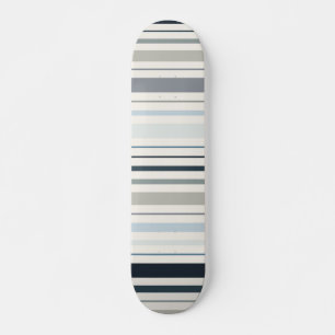 Blue Coastal Stripes Skateboard