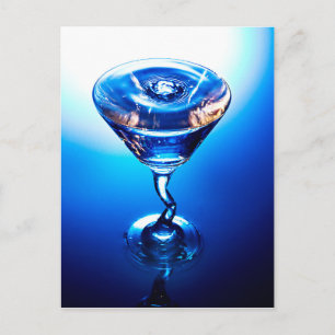 Blue Cocktail Postcard
