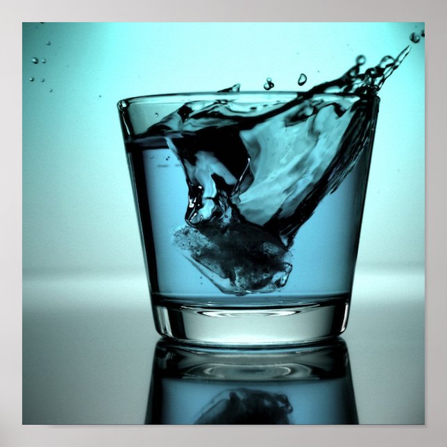 Blue cocktail poster (Front)