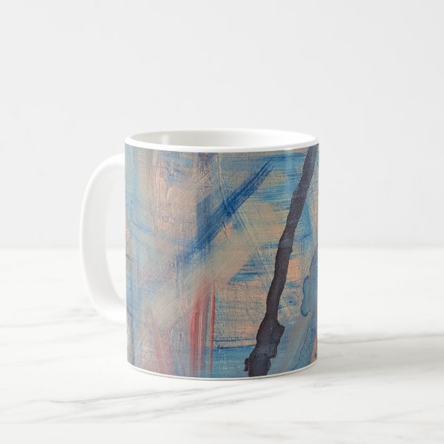 Blue  coffee mug (Front Left)