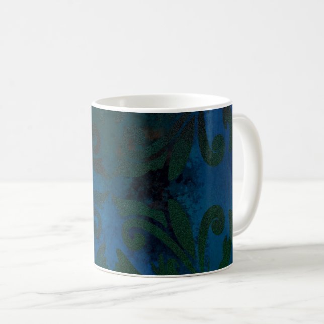 blue coffee mug (Front Right)