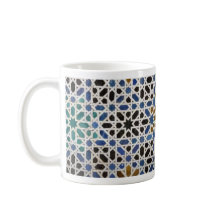 Blue coffee mug 11 oz ceramic W-PT ZLE
