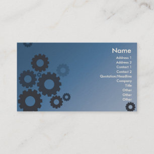 Blue Cogs - Business Business Card