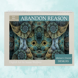Blue Collection Abstract Fractals 2027 Calendar