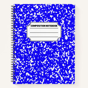  Blue College Ruled Composition Notebook 
