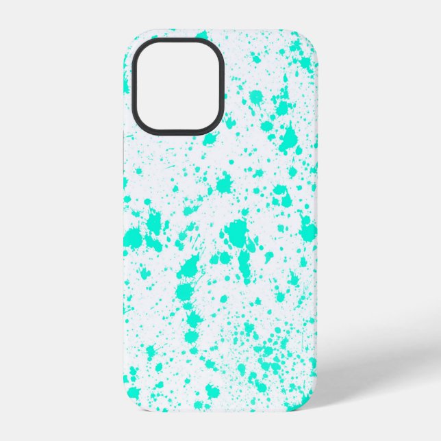 Blue Color Spots iPhone Case (Back)