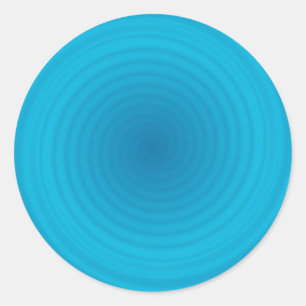 Blue Colour Blank Template Custom Trendy Elegant Classic Round Sticker