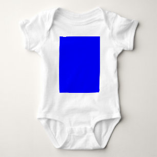 Blue Colour Customised Designer Baby Bodysuit