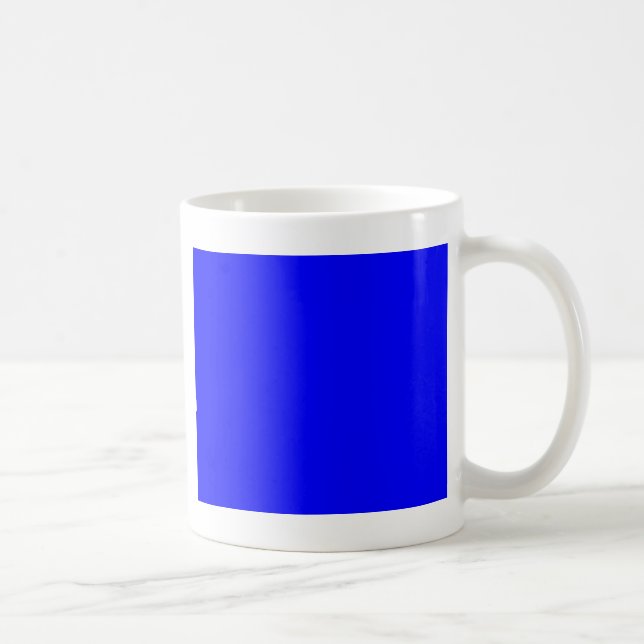 Blue Colour Customised Designer Coffee Mug (Right)