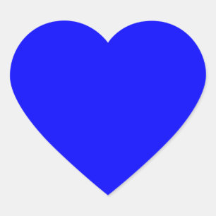 Blue Colour Customised Designer Heart Sticker
