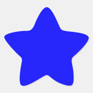 Blue Colour Customised Designer Star Sticker