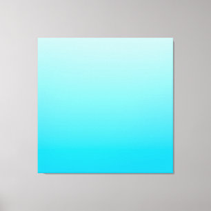 Blue colour gradient background canvas print