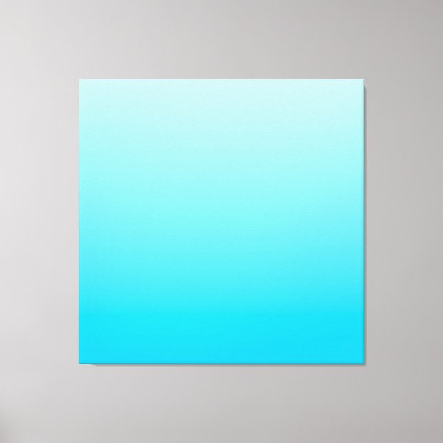 Blue colour gradient background canvas print (Front)