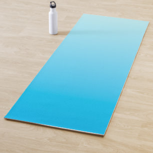 Blue colour gradient background yoga mat