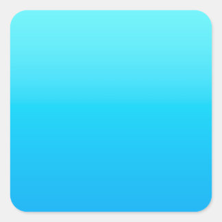 Blue colour gradient square sticker