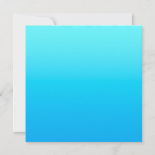 Blue colour gradient thank you card