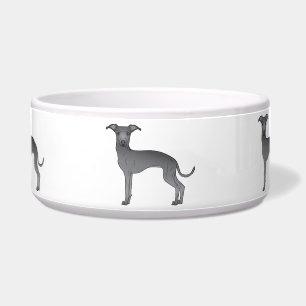 Blue Colour Italian Greyhound Cute Cartoon Dogs