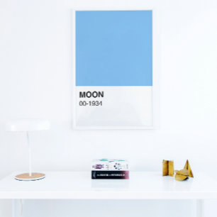 Blue Colour Moon Song - Full Width Poster