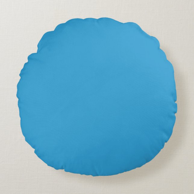 Blue Colour Round Cushion (Front)