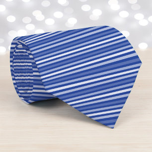 Blue Colour Stripes Necktie