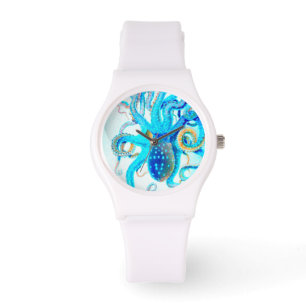 Blue colourful Octopus Watch