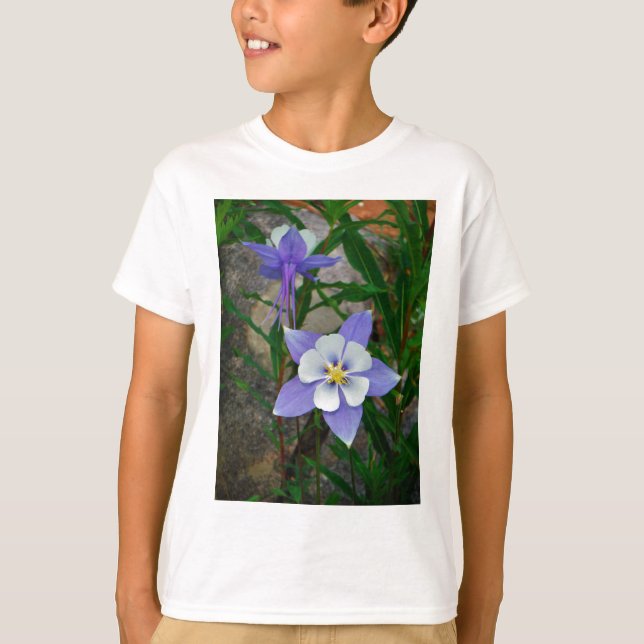Blue columbine T-Shirt (Front)