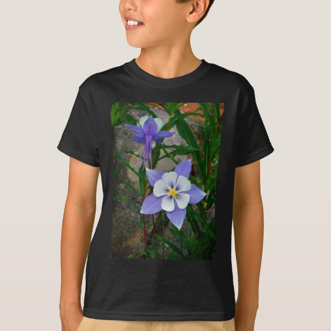 Blue columbine T-Shirt (Front)