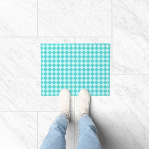 Blue Combination Diamond Pattern by Shirley Taylor Doormat