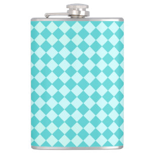 Blue Combination Diamond Pattern by Shirley Taylor Hip Flask