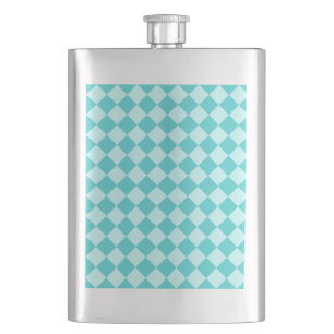 Blue Combination Diamond Pattern by Shirley Taylor Hip Flask