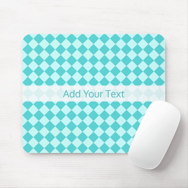 Blue Combination Diamond Pattern by Shirley Taylor Mouse Pad (With Mouse)