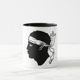 Blue Combo Mug with flag of Corsica