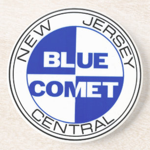 Blue Comet Drumhead Coaster