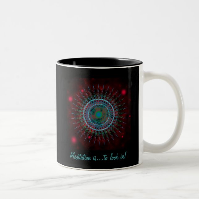 Blue Comet Two-Tone Coffee Mug (Right)