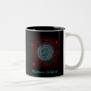 Blue Comet Two-Tone Coffee Mug