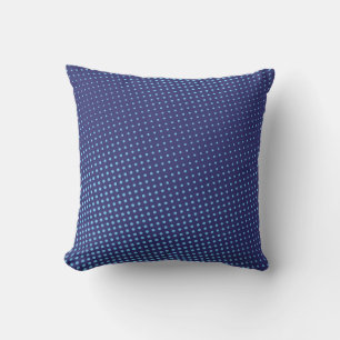 Blue comic pop-art halftone background vintageabst cushion