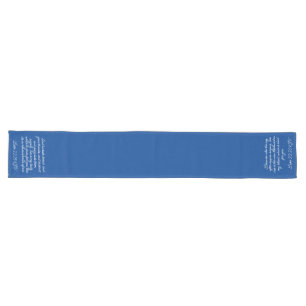 Blue Communion Table Runner Luke 22:19-20 KJV