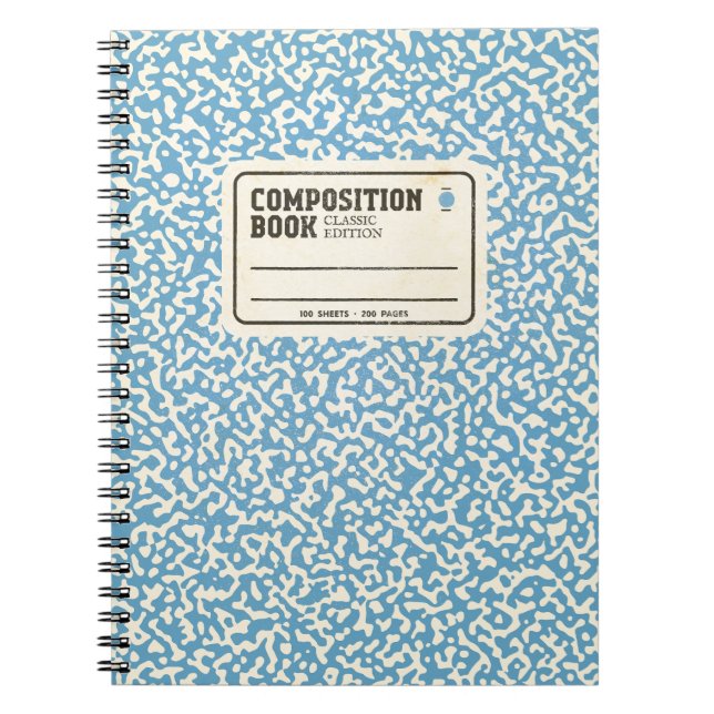Blue Composition Notebook (Front)