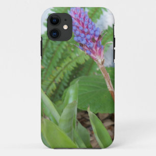 Blue Cone Bromeliad flower iPhone 11 Case