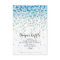 Blue Confetti Baby Shower Diaper Raffle Ticket