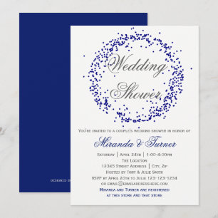 Blue Confetti - Couple's Wedding Shower Invite