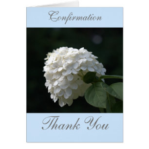 Blue Confirmation Thank You Insert PHOTO