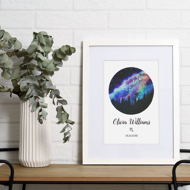 Blue Constellation Scorpio Horoscope Sign Gift (Creator Uploaded)