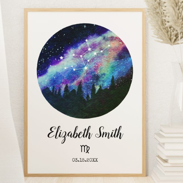 Blue Constellation Virgo Horoscope Sign Gift (Creator Uploaded)