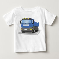blue construction sites trucks