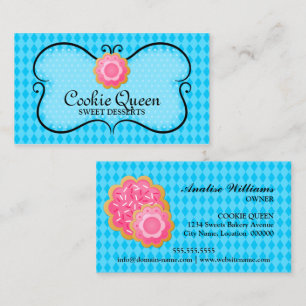 Blue Cookie Bakery Business Card