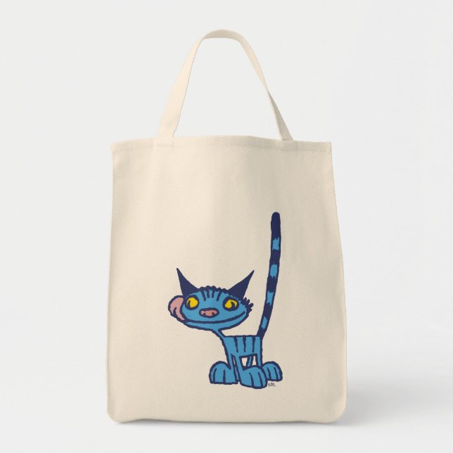 Blue cool cat Bag (Front)