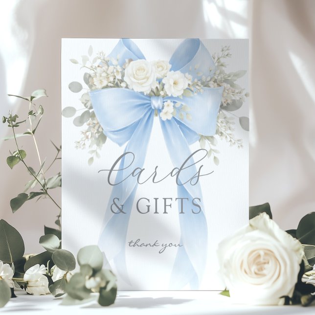 Blue Coquette Bow Cards and gifts Eucalyptus Poster (Creator Uploaded)