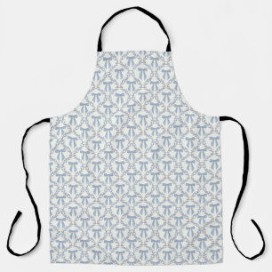 Blue Coquette Bows, Trellis, Preppy  Apron