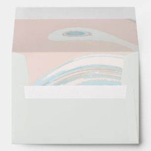 Blue Coral Abstract Envelope